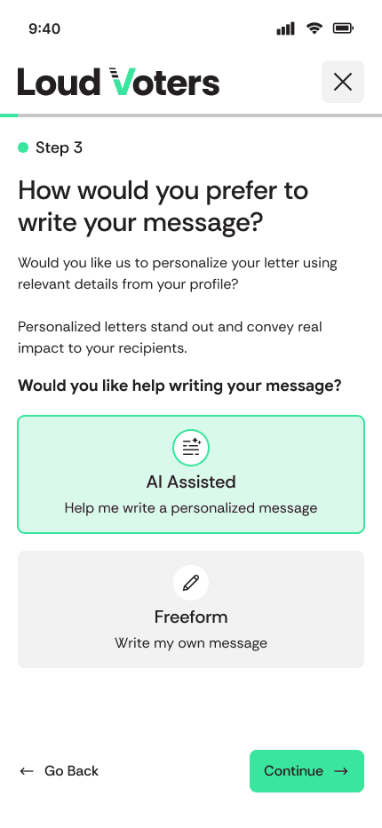 Your rep gets the message